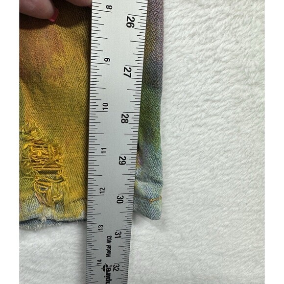 Heritage By America Men's Jeans Size 36x33 Tie Dye Denim Distressed Unique 36 30 - Picture 15 of 16